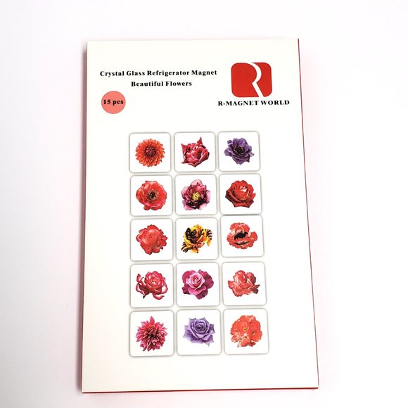 15 pieces Refrigerator Magnet Decorative Square Magnet - Picture 12 of 12